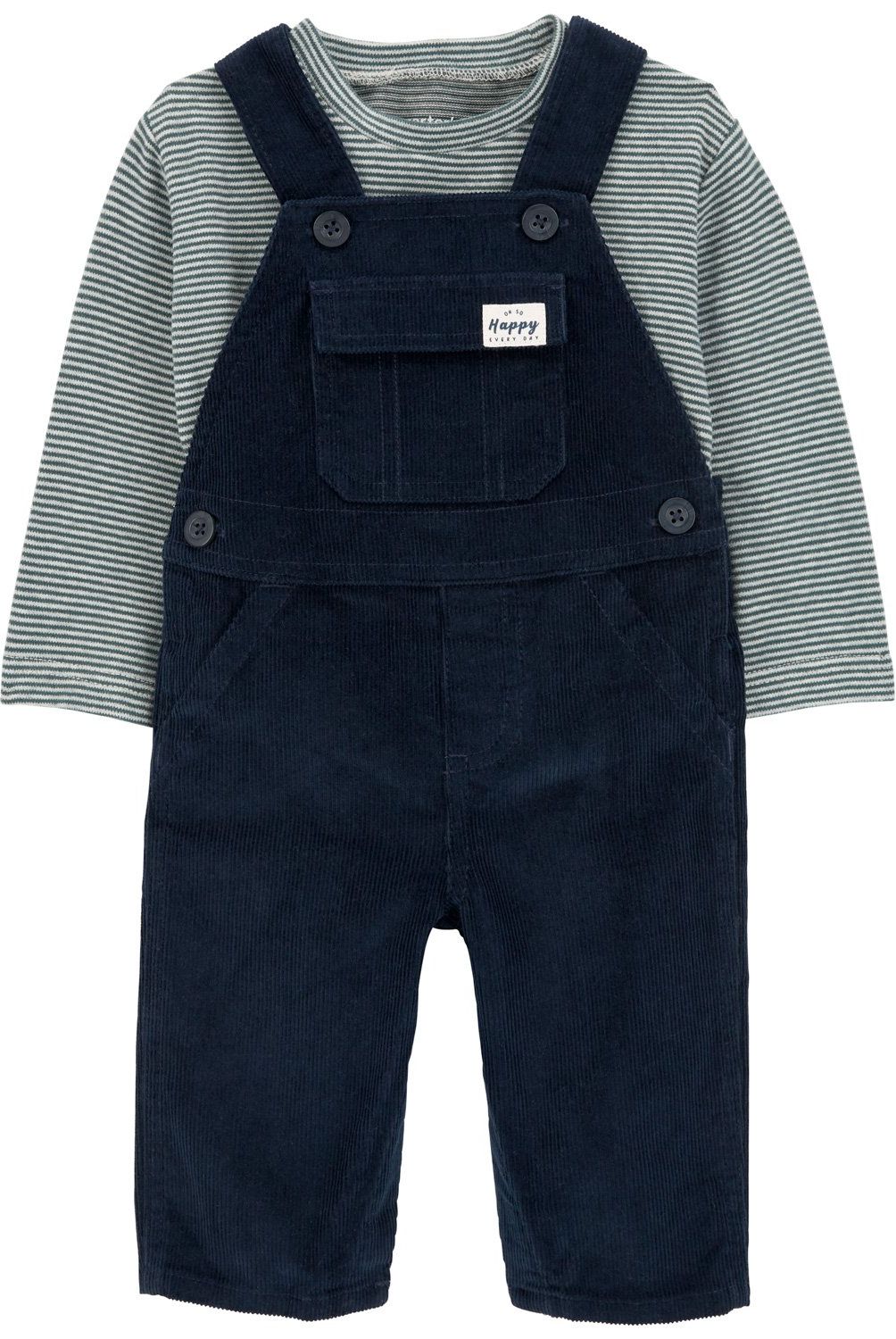 CARTER'S - Conjunto 2 Piezas Polera y Jardinera Cotelé Bebé Niño Carter's