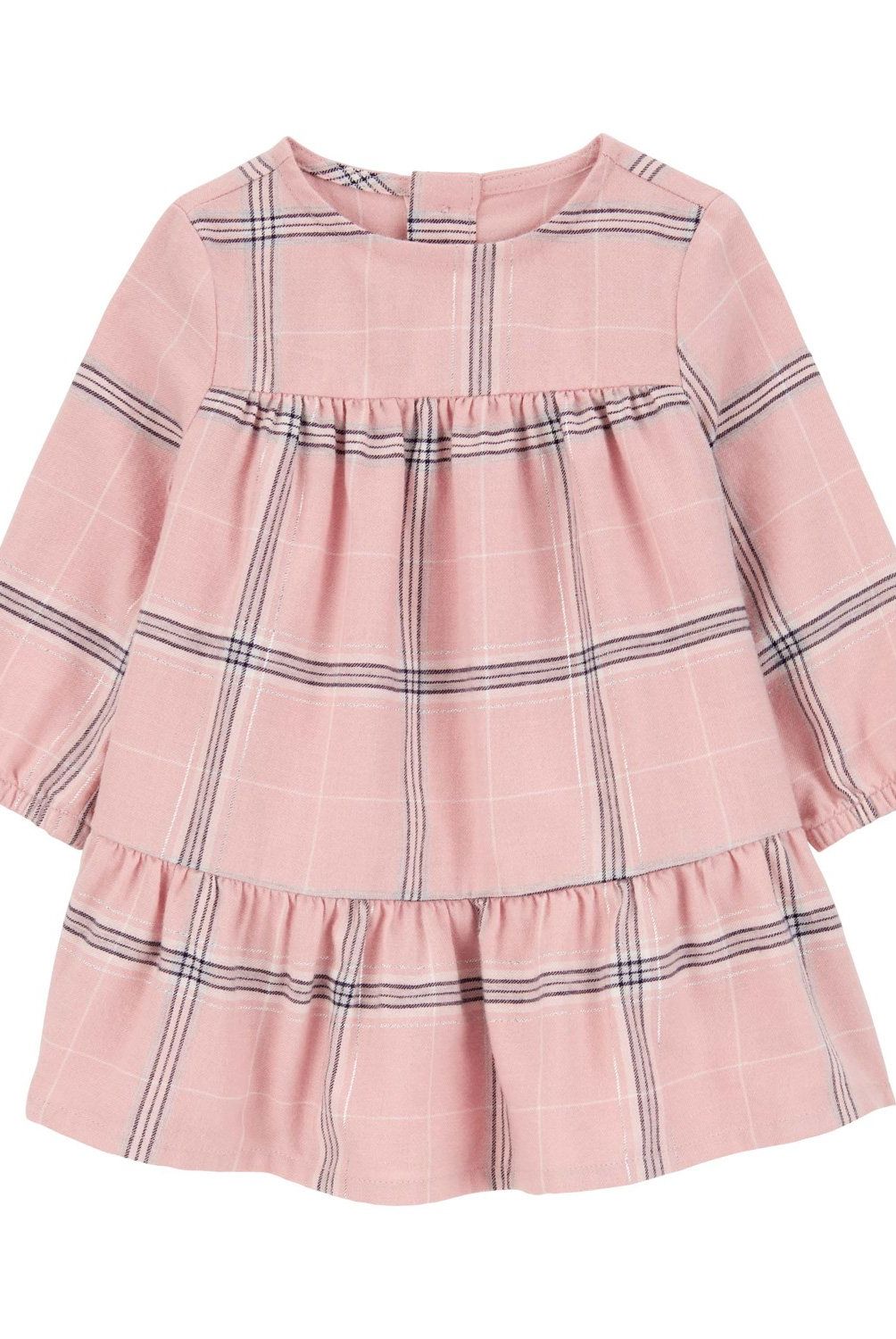 CARTER'S - Conjunto 2 Piezas Vestido Con Cubre Pañal y Vest Sherpa Bebé Niña Carter's