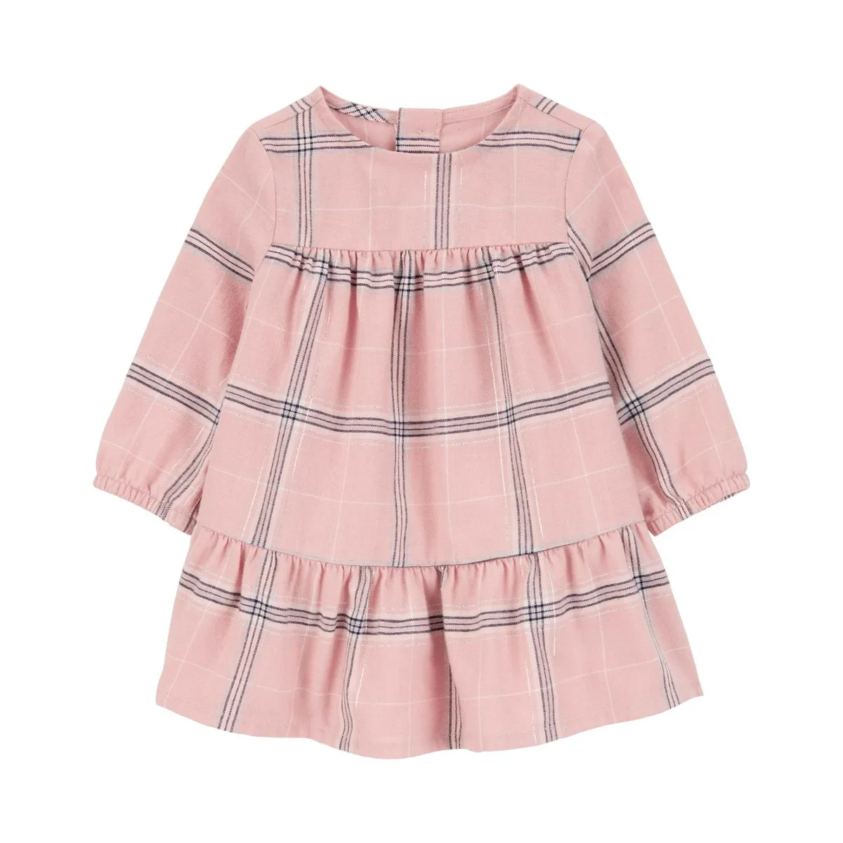 CARTER'S - Conjunto 2 Piezas Vestido Con Cubre Pañal y Vest Sherpa Bebé Niña Carter's