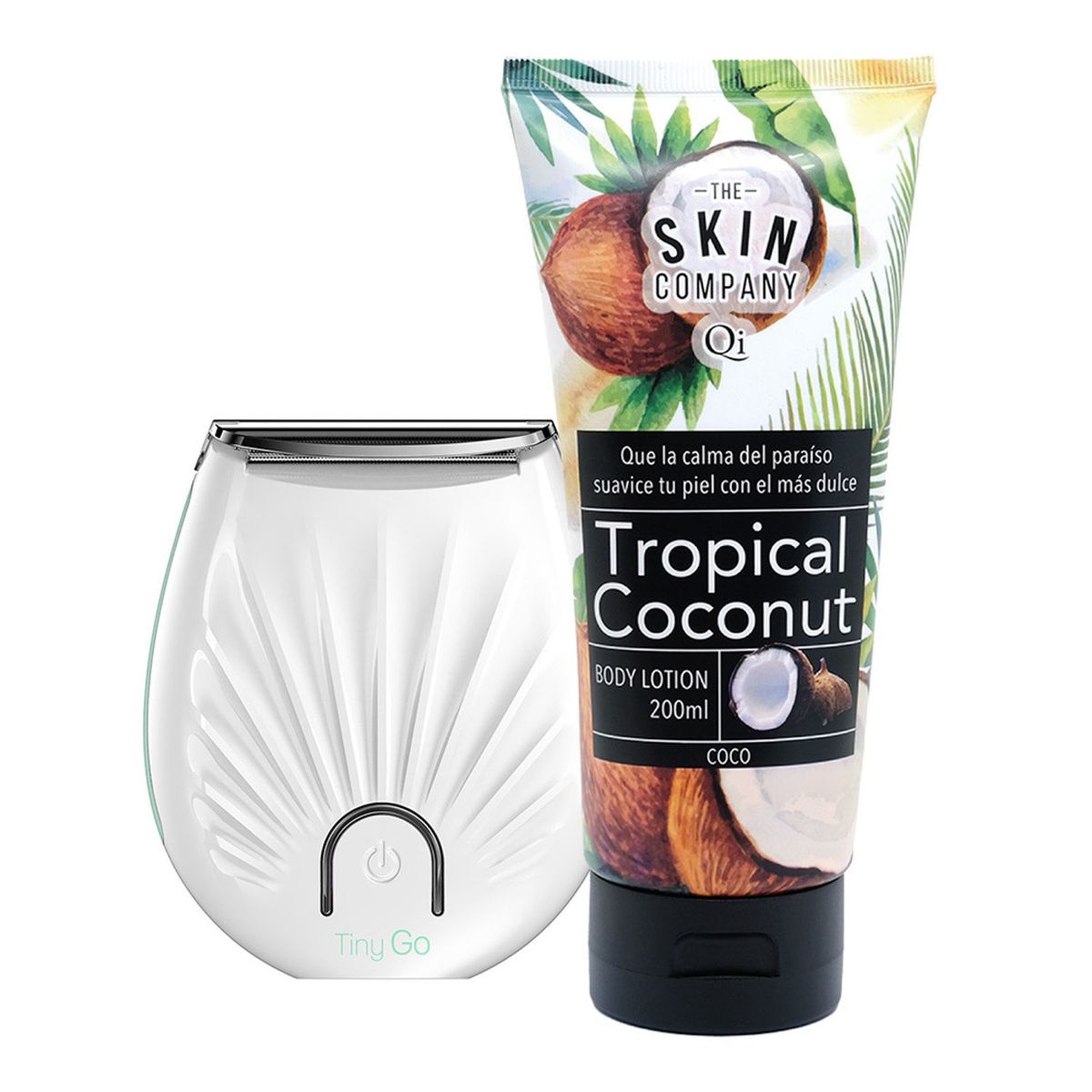 GAMA - Pack Rasuradora Femenina Tiny Go + Crema Body Lotion de Coco Gama Inalámbrico Tinygo