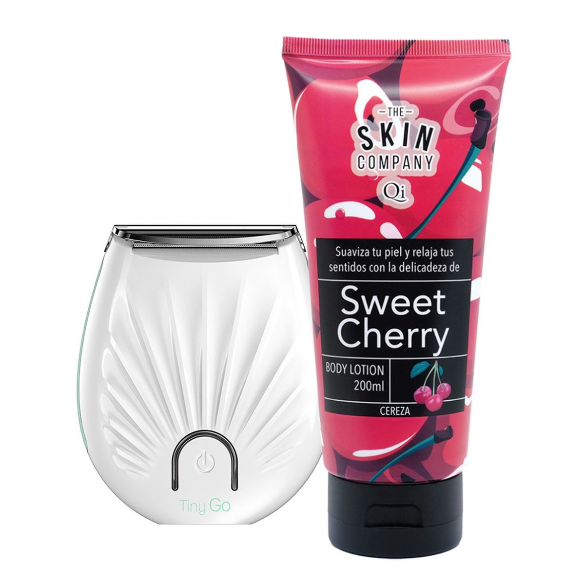 GAMA - Pack Rasuradora Femenina Tiny Go + Crema Body Lotion de Cherry Gama Inalámbrico Tinygo