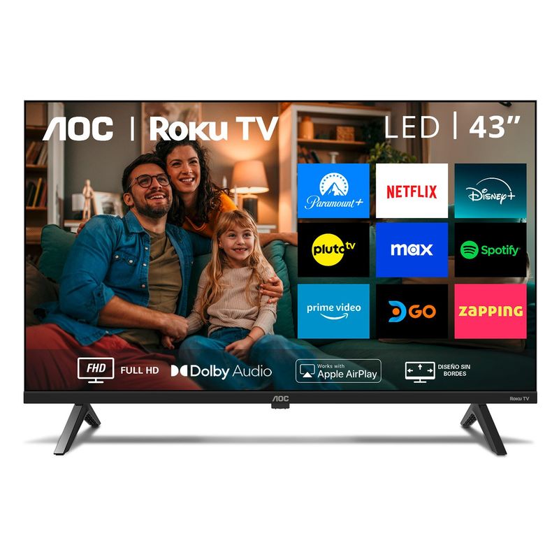 AOC - Roku Led Smart Tv 43¿ FHD 43S5045 AOC