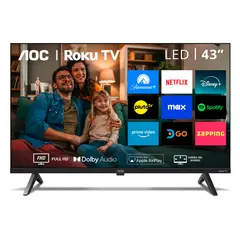 AOC - Roku Led Smart Tv 43¿ FHD 43S5045