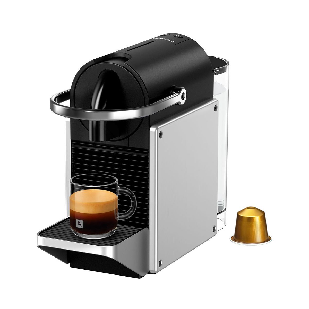 NESPRESSO - Cafetera Pixie Silver Nespresso