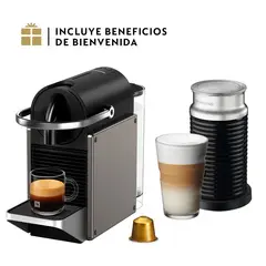 NESPRESSO - Cafetera Pixie3 Titan Con Espumador