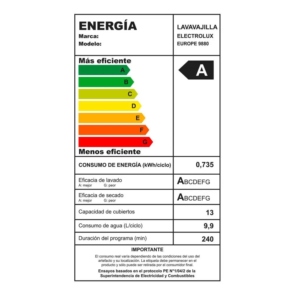 Electrolux Europe 9880 13 Cubiertos Acero, foto 10