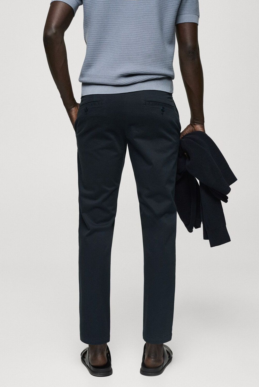 MANGO MAN - Pantalón Algodón Tapered Crop Hombre Mango Man