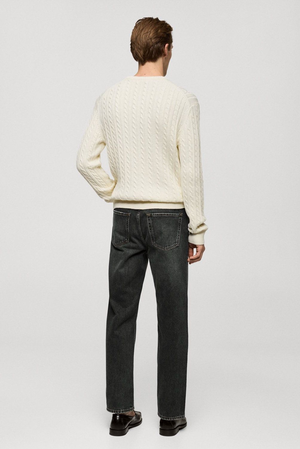 MANGO MAN - Sweater Trenzado Algodón Lana Hombre Mango Man
