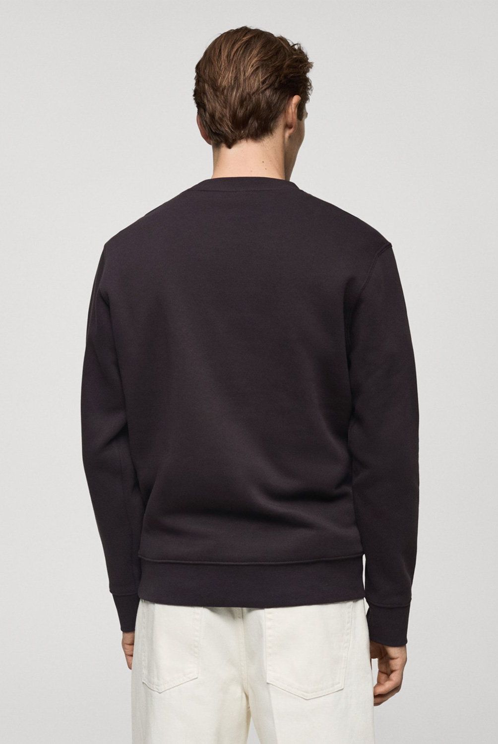 MANGO MAN - Poleron 100% Algodón Detalle Bordado Hombre Mango Man