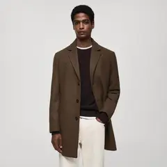 MANGO MAN - Chaqueta Ligero Lana Reciclada Hombre