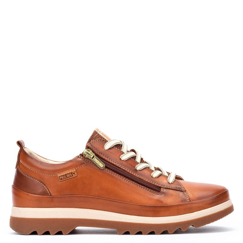 PIKOLINOS - Zapatilla Urbana Mujer Cuero Café Pikolinos