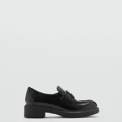 MANGO - Mocasín Mujer Cuero Negro