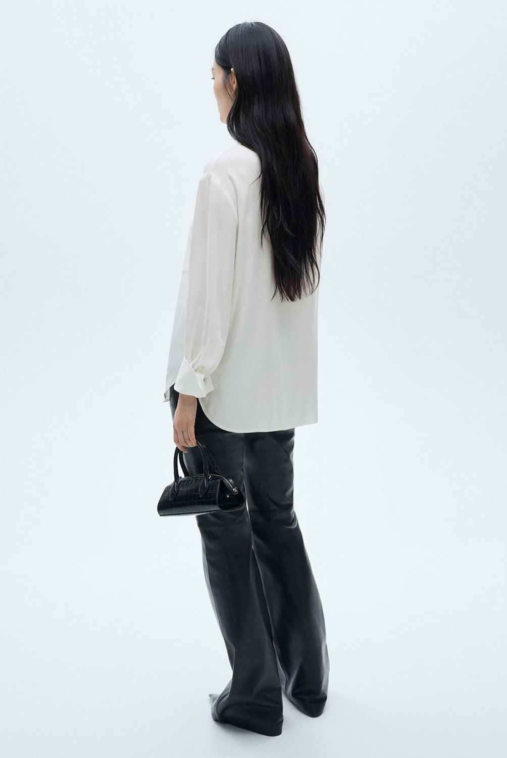 MANGO - Blusa Fluida Botones Mujer Mango
