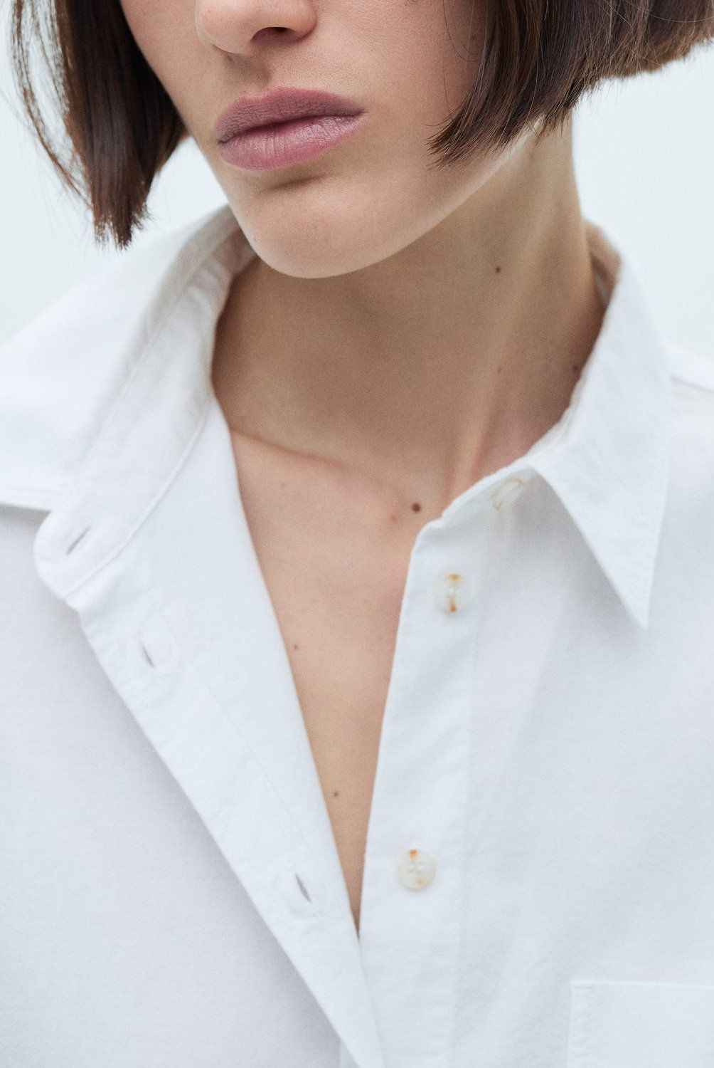 MANGO - Blusa Algodón Manga Larga Mujer Mango