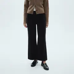 MANGO - Pantalón Catherin Culotte Pana Mujer