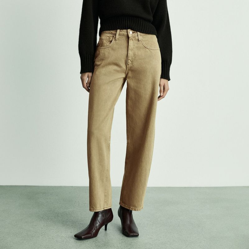 MANGO - Jeans Bet Balloon Tiro Alto Mujer Mango