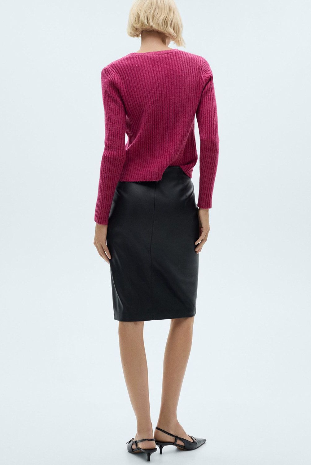 MANGO - Cárdigan Punto Botones Metálicos Mujer Mango