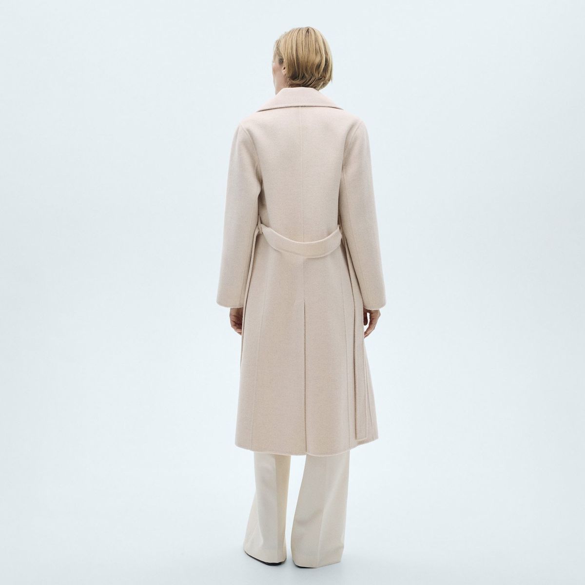 MANGO - Abrigo Handmade Cinturón Mujer Mango