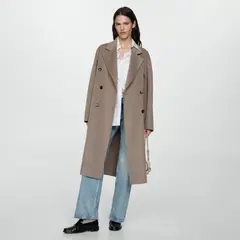 MANGO - Abrigo Lana Handmade Oversize Mujer