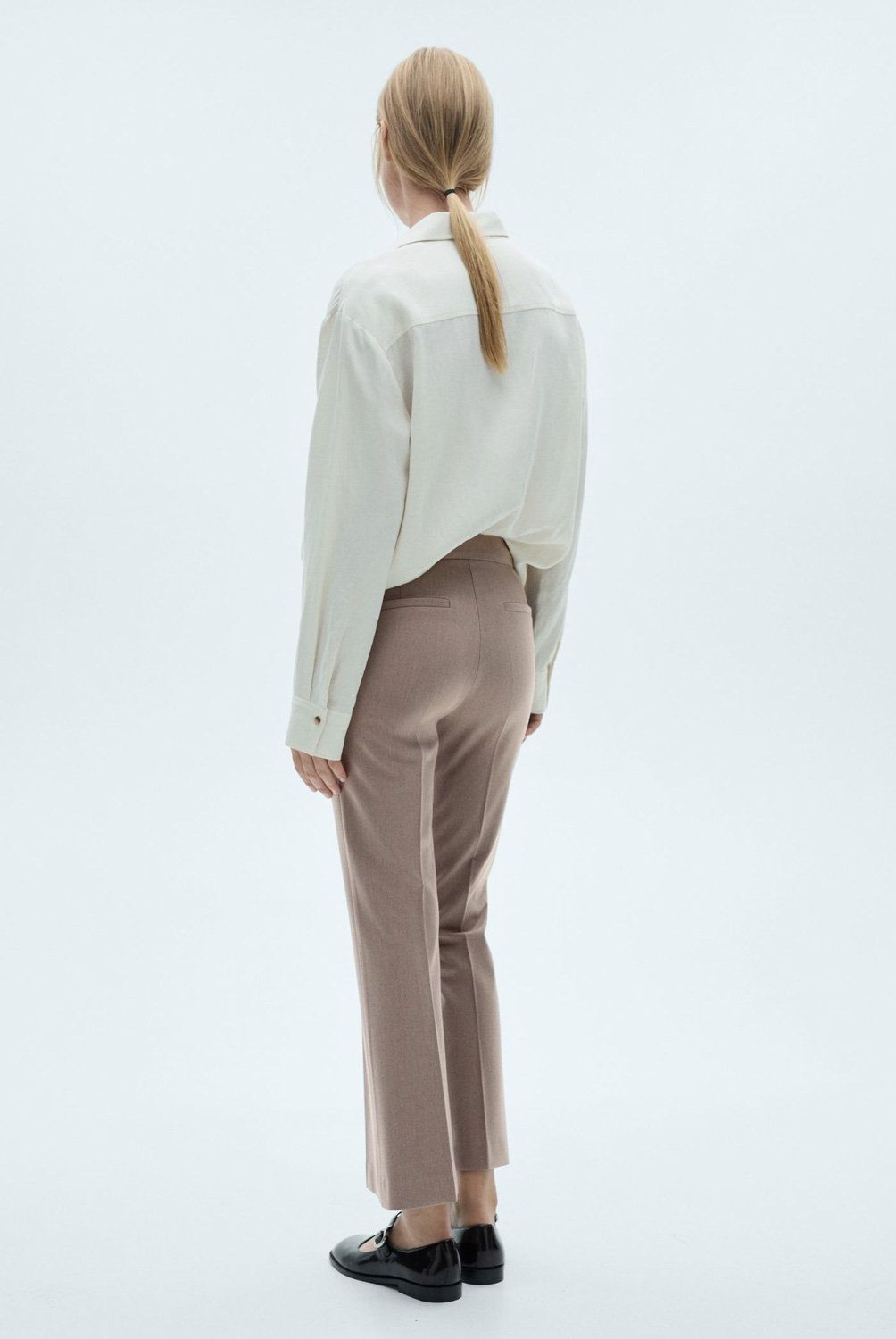 MANGO - Pantalón Fluido Flare Mujer Mango