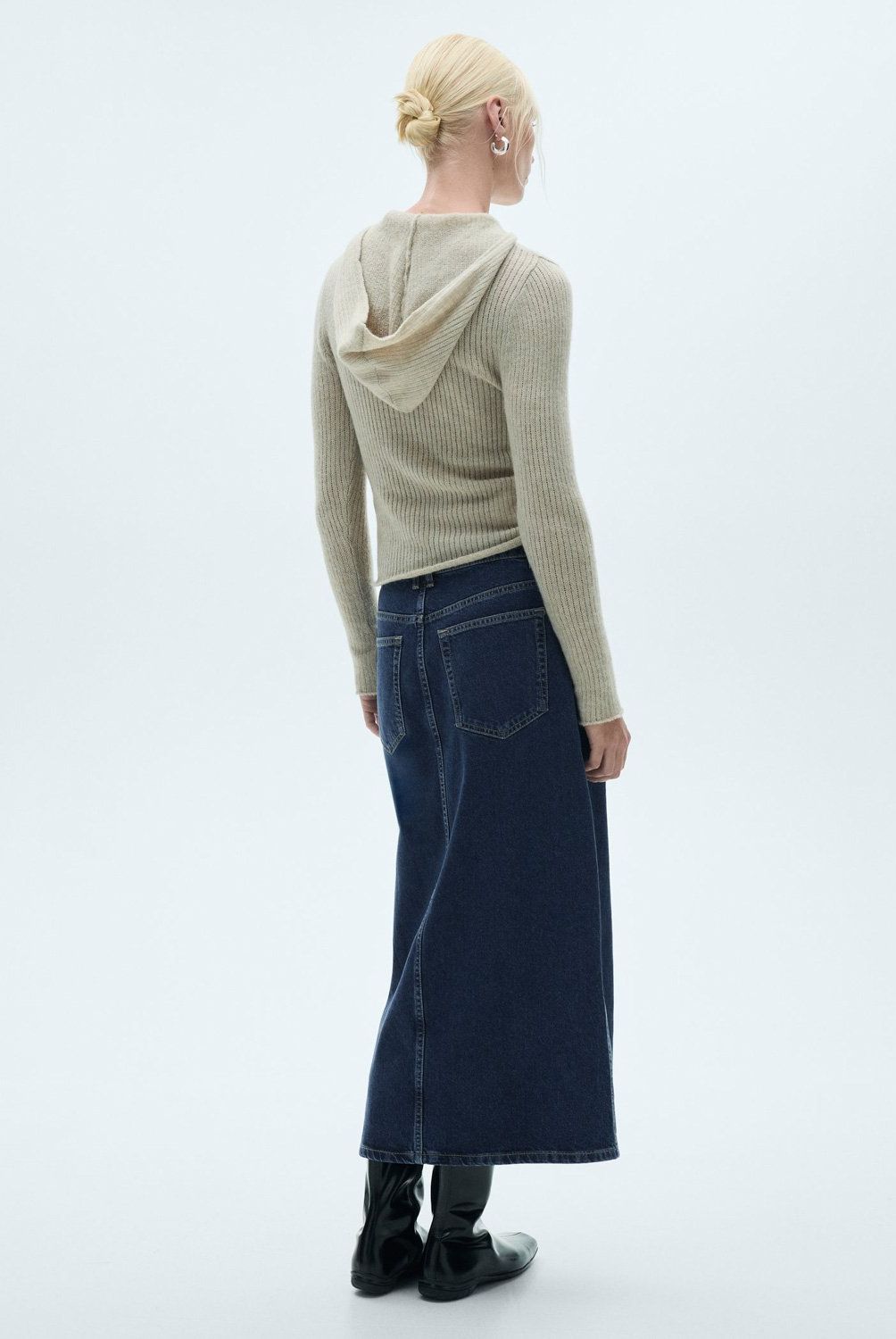 MANGO - Falda Midi Vaquera Mujer Mango