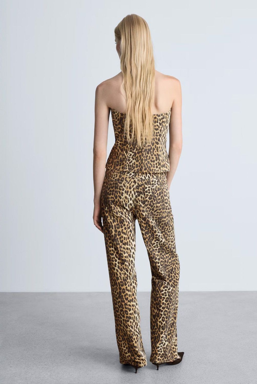 MANGO - Top Corsetero Leopardo  Mujer Mango