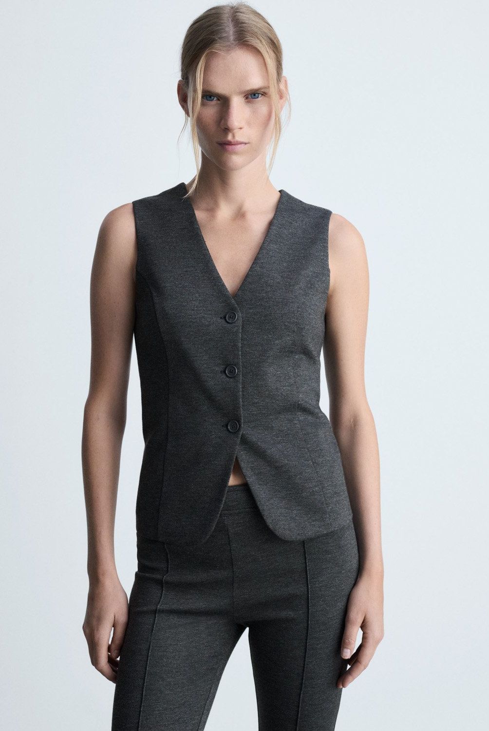 MANGO - Chaqueta Entallado Botones Mujer Mango