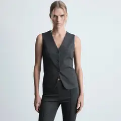 MANGO - Chaqueta Entallado Botones Mujer