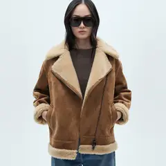 MANGO - Chaqueta Doble Faz Efecto Piel Mujer