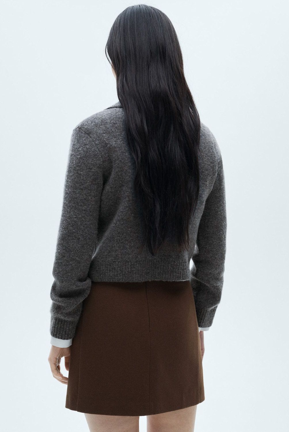 MANGO - Chaqueta Punto Doble Botonadura Mujer Mango