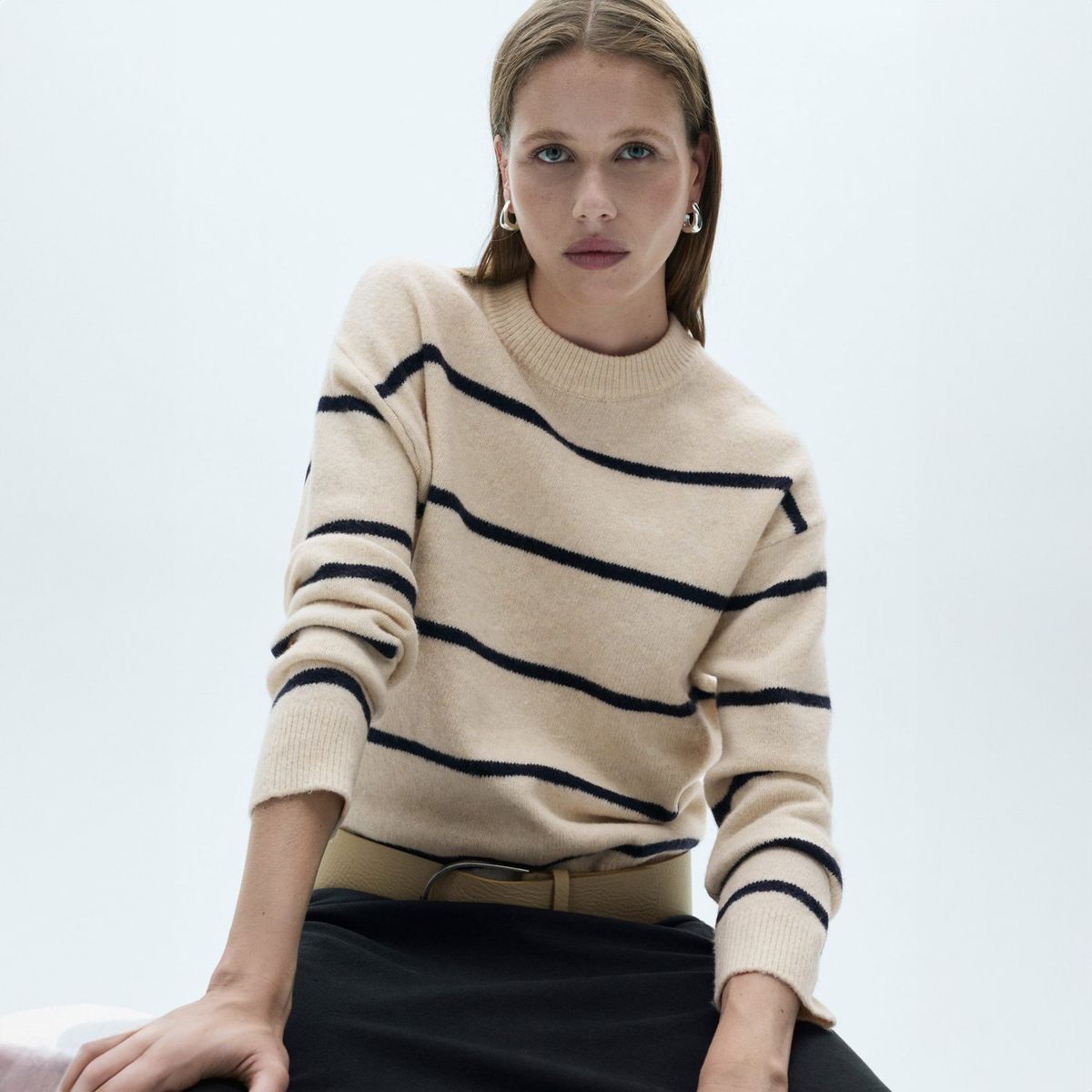 MANGO - Sweater Punto Rayas Mujer Mango