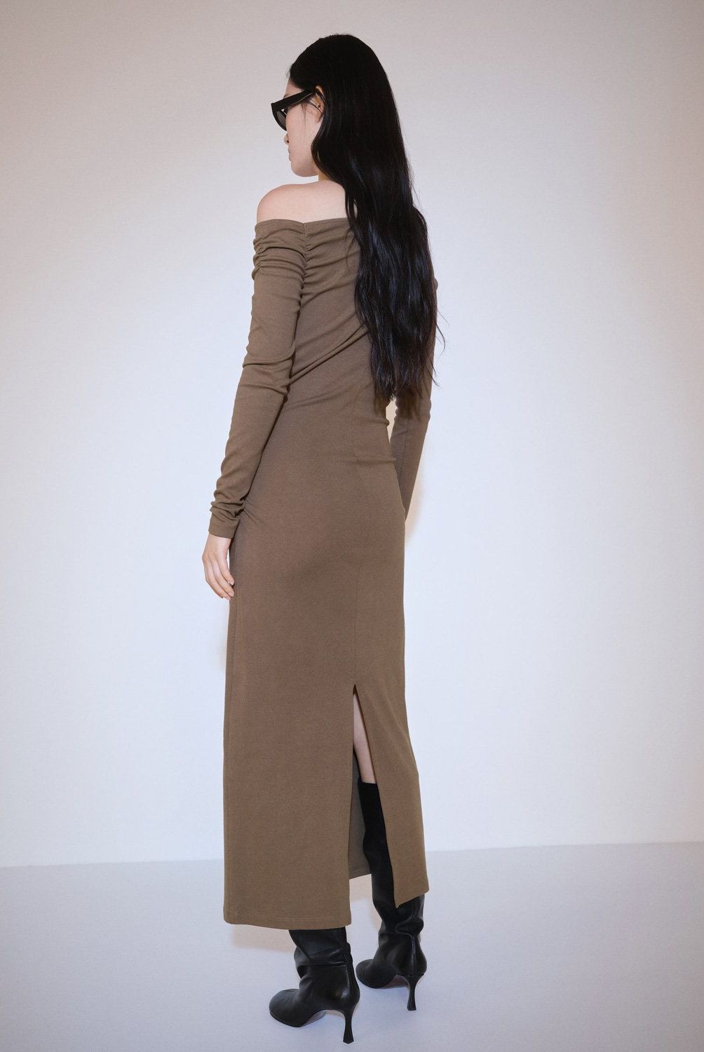 MANGO - Vestido Asimétrico Abertura Mujer Mango