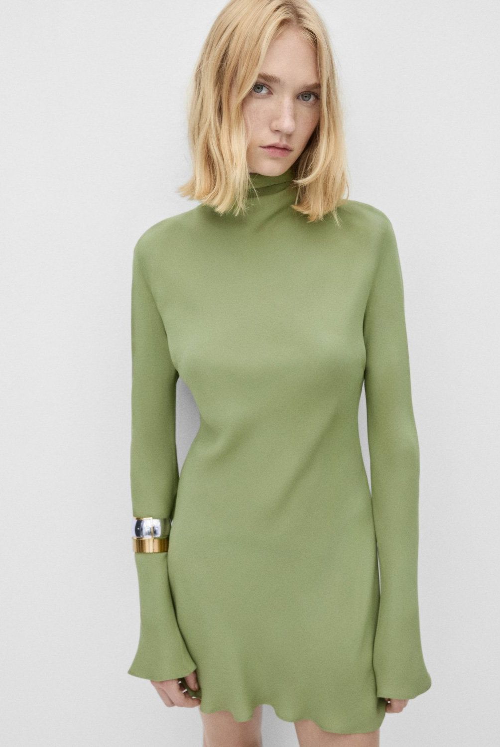 MANGO - Vestido Gasa Lazada Mujer Mango
