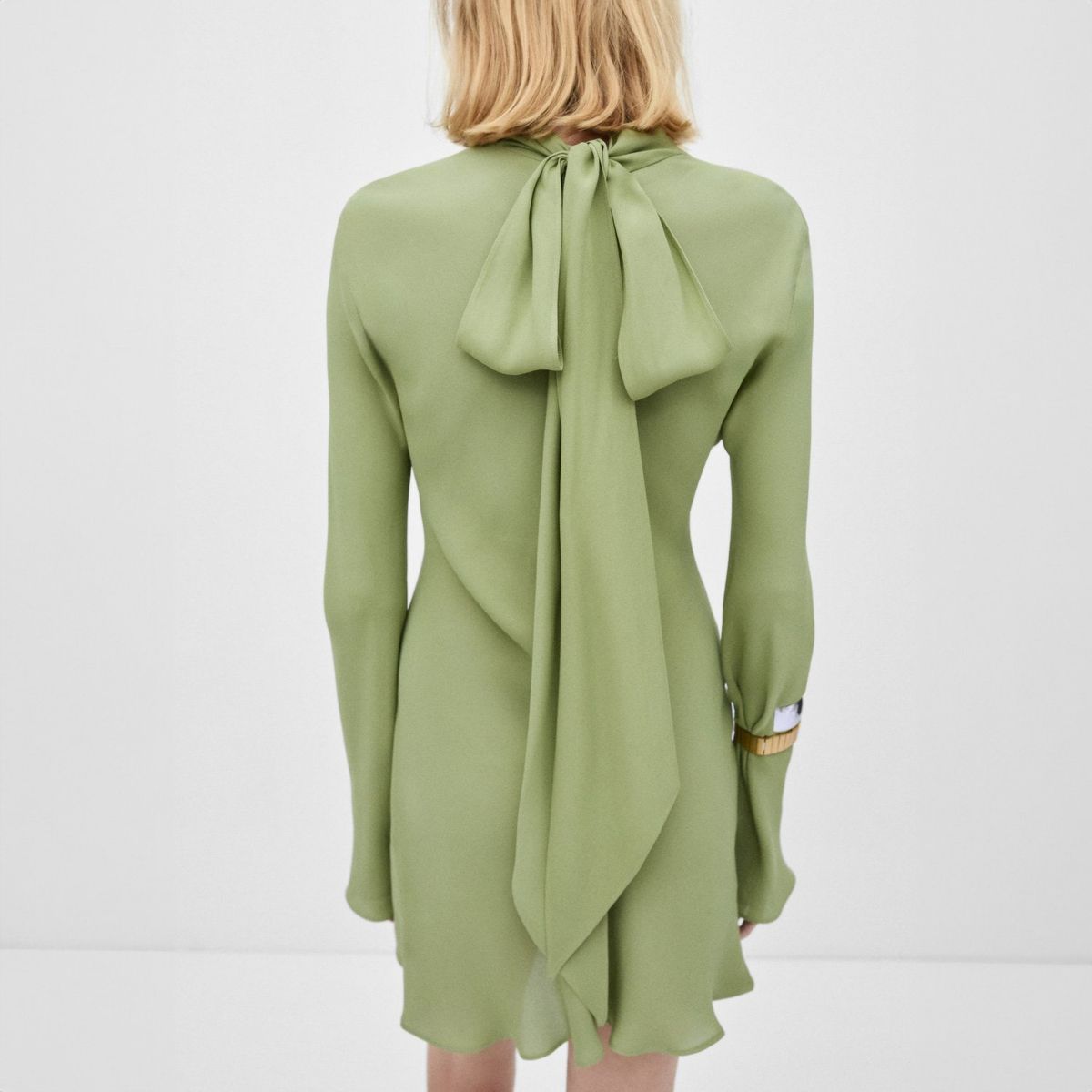 MANGO - Vestido Gasa Lazada Mujer Mango