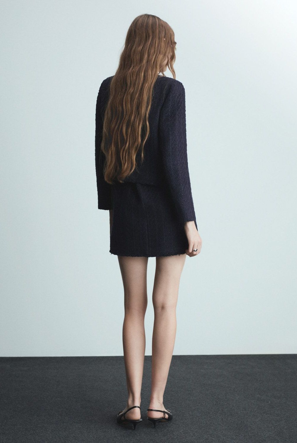 MANGO - Chaqueta Tweed Botones Joya Mujer Mango
