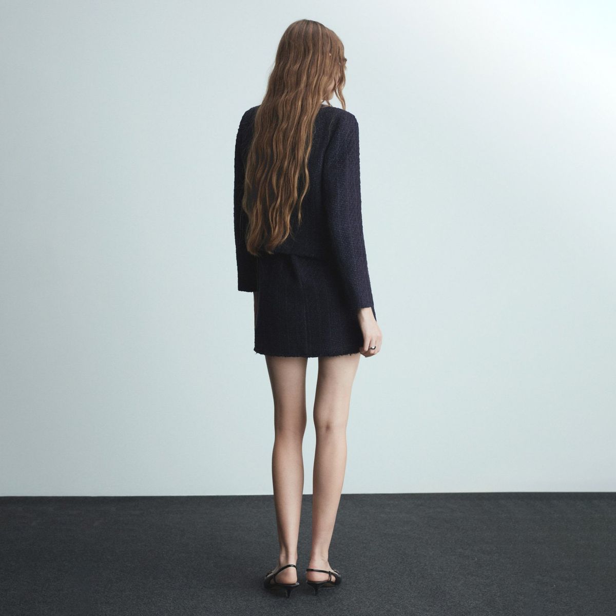 MANGO - Chaqueta Tweed Botones Joya Mujer Mango