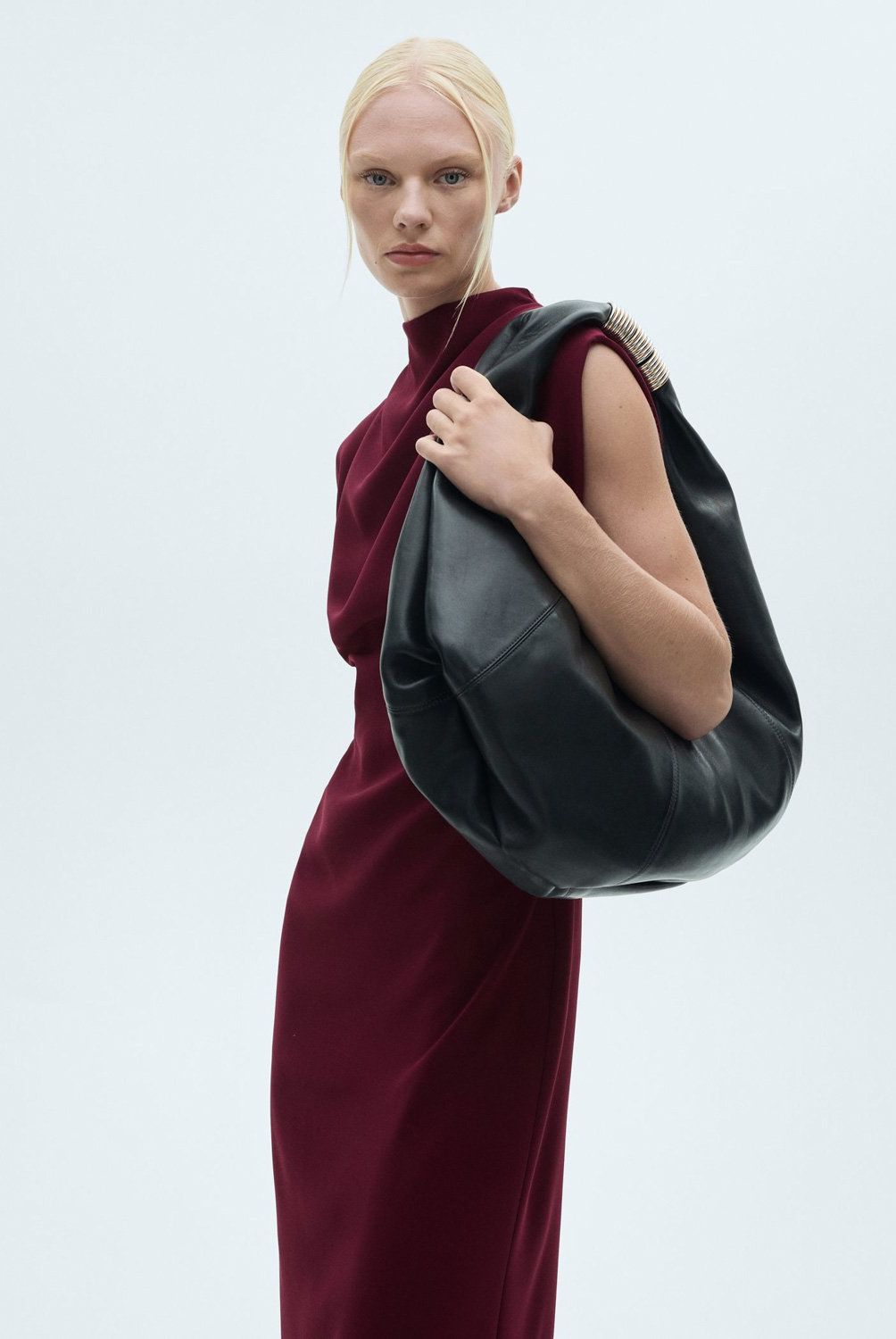 MANGO - Vestido Asimétrico Abertura Mujer Mango