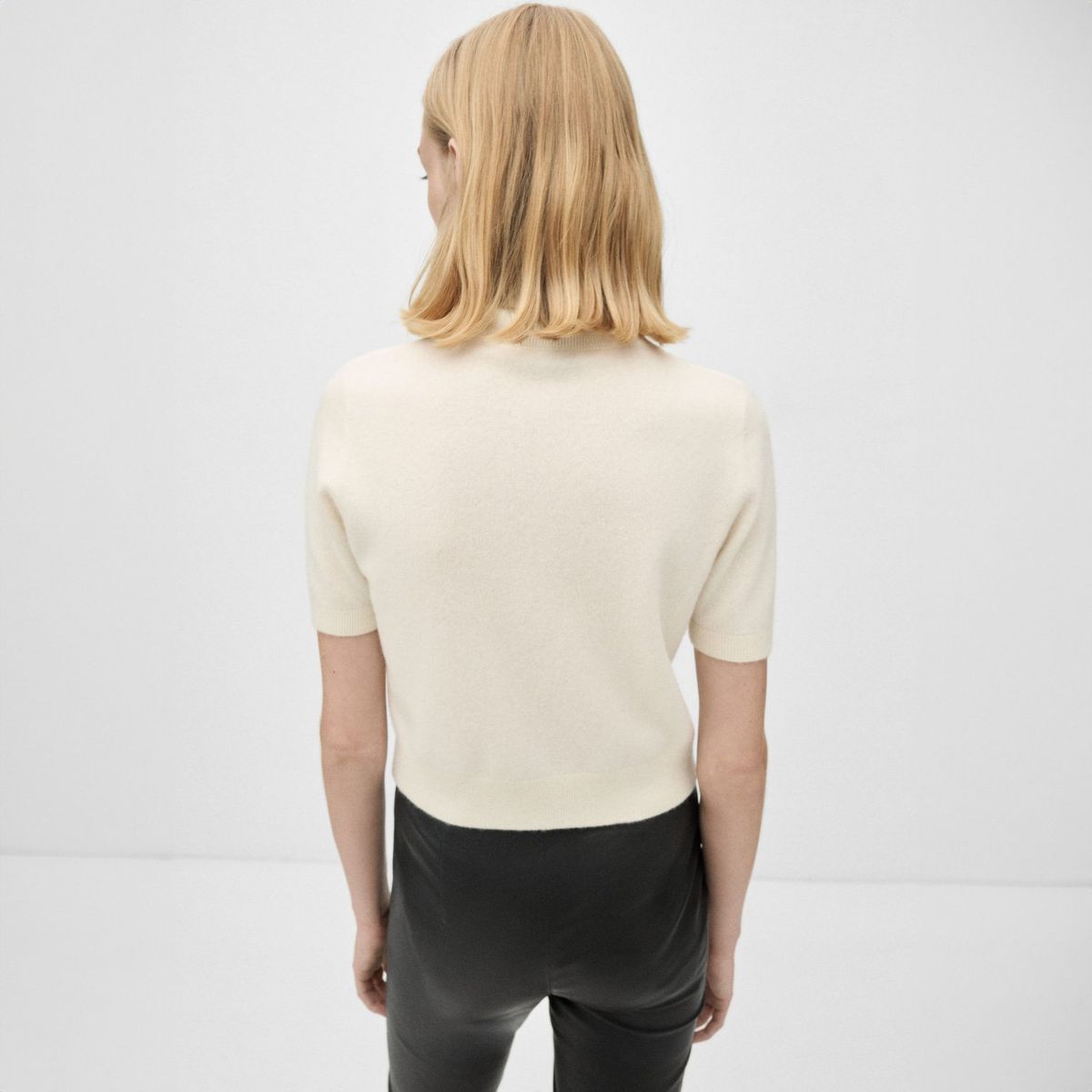 MANGO - Sweater 100% Cashmere Manga Corta Mujer Mango