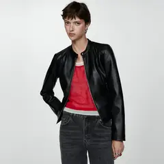 MANGO - Chaqueta Biker Cremalleras Mujer