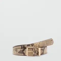MANGO - Cinturón Efecto Serpiente Mujer