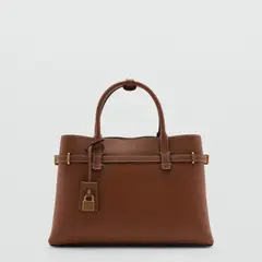 MANGO - Bolso Shopper Candado Mujer