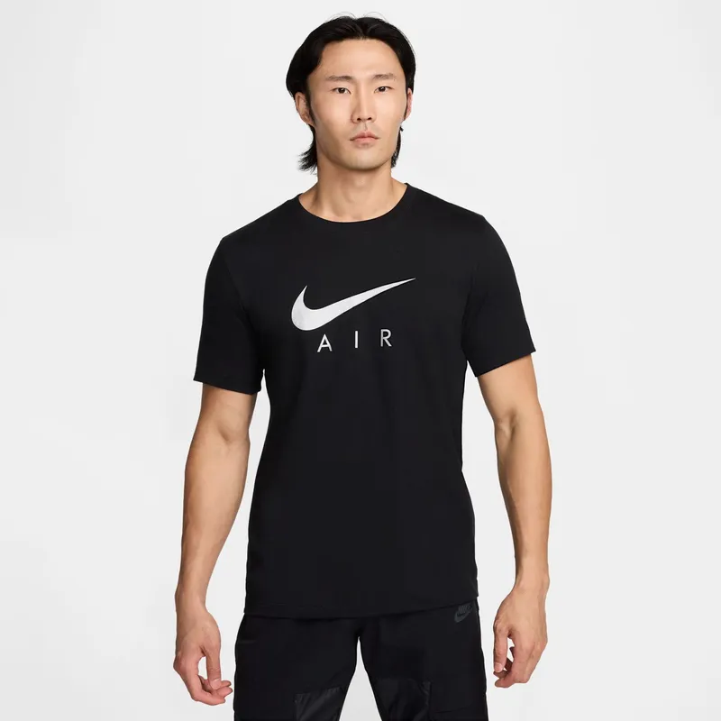 Dry Fit Polera Nike Hombre Negra Camiseta Nike Dri-FIT 6/1 Ropa De