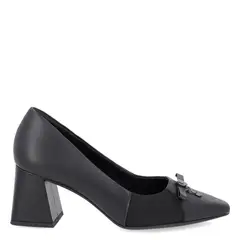 USAFLEX - Zapato Formal Mujer Cuero Negro