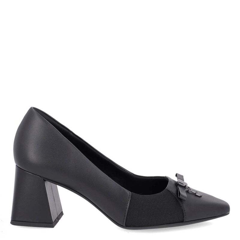USAFLEX - Zapato Formal Mujer Cuero Negro Usaflex