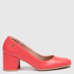 USAFLEX - Zapato Formal Mujer Cuero Rojo