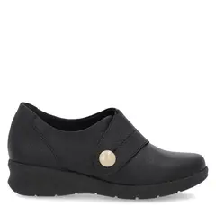 USAFLEX - Zapatilla Urbana Mujer Cuero Negro