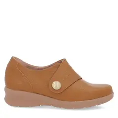 USAFLEX - Zapatilla Urbana Mujer Cuero Canela