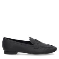 Mocasín Mujer Cuero Negro