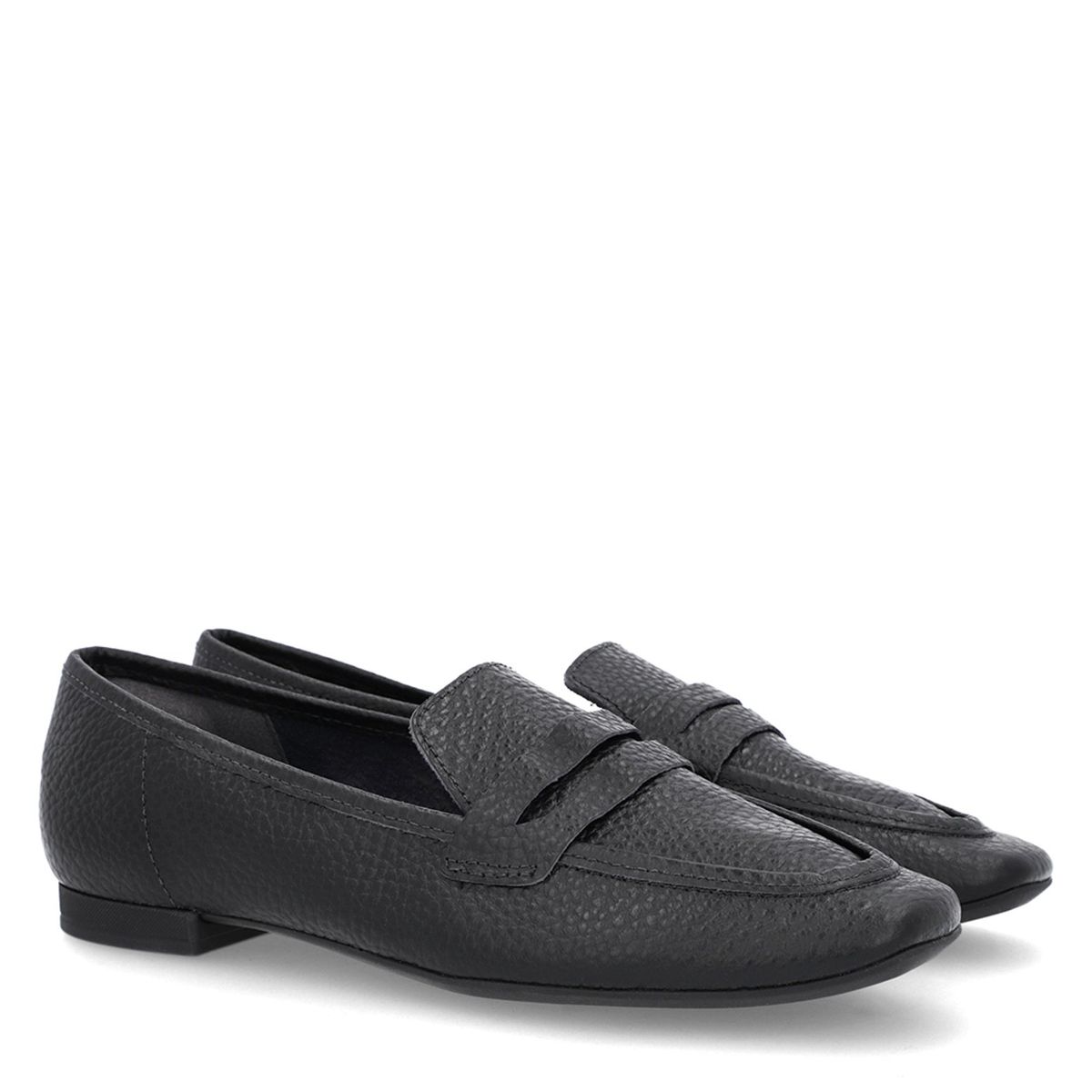 USAFLEX - Mocasín Mujer Cuero Negro Usaflex