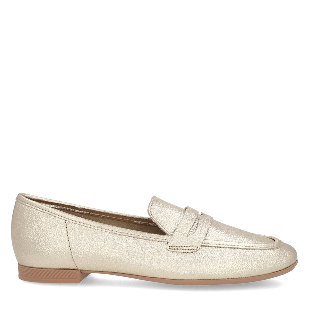 USAFLEX - Mocasín Mujer Cuero Dorado Usaflex